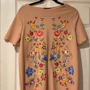 Light pink floral dress